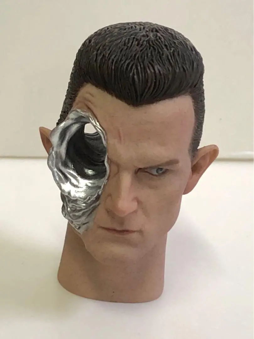 Hot Toys 未來戰士 Terminator 2 T2 Judgment Day 2010 Toy Fairs Bonus Accessory T-1000 Bullet Damaged Head Sculpt (Robert Patrick) 頭雕 (Piu) 1