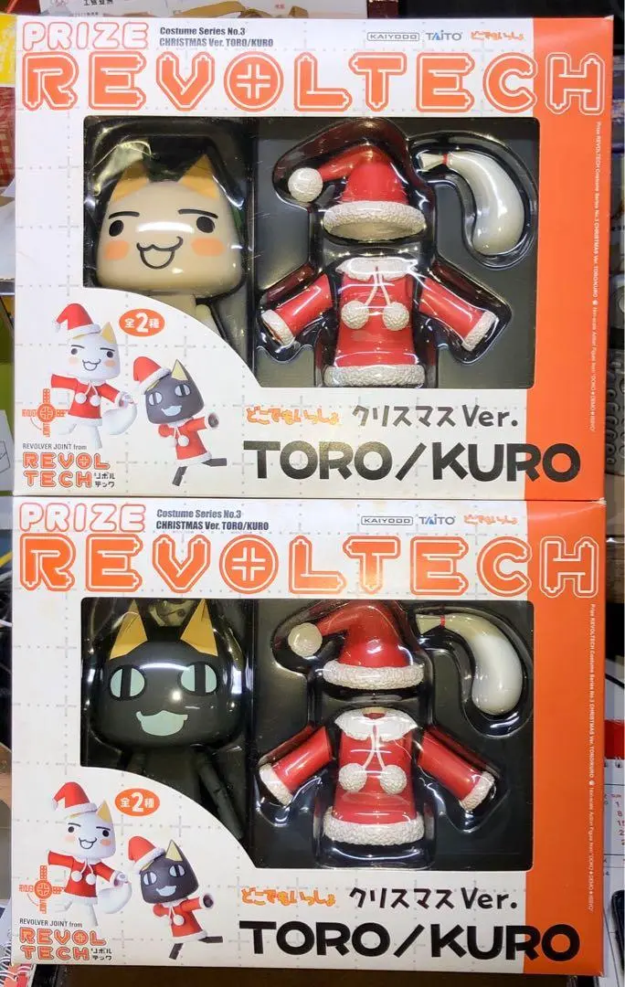 Kaiyodo Taito Prize Revoltech Costume Series No.3 Christmas Ver. Toro Kuro Set 海洋堂 景品轉輪 No.003 隨身玩伴 聖誕老人版 多洛 庫洛 套裝 (Buy-Mc) 存 1