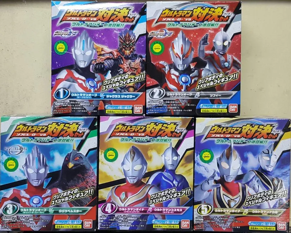Bandai 14127 超人歐布 超人對決套裝 激闘編 盒蛋套裝 Ultraman Orb Soft Vinyl Hero Ultraman Showdown Set Battle Set (Epc-1744-45S) 存 1