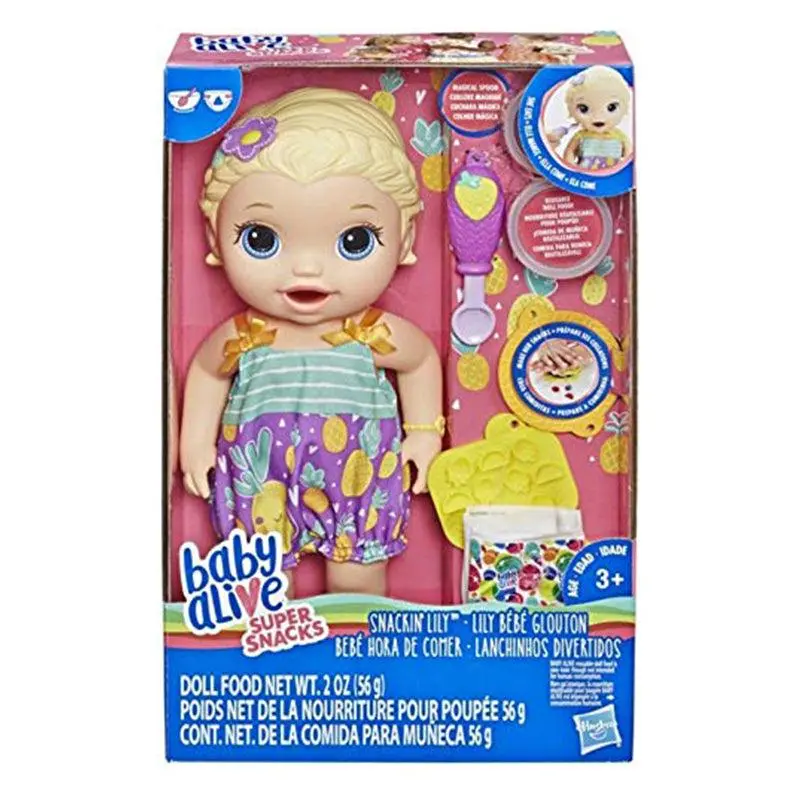 Baby Alive Snackin' Lily Blonde Hair 1
