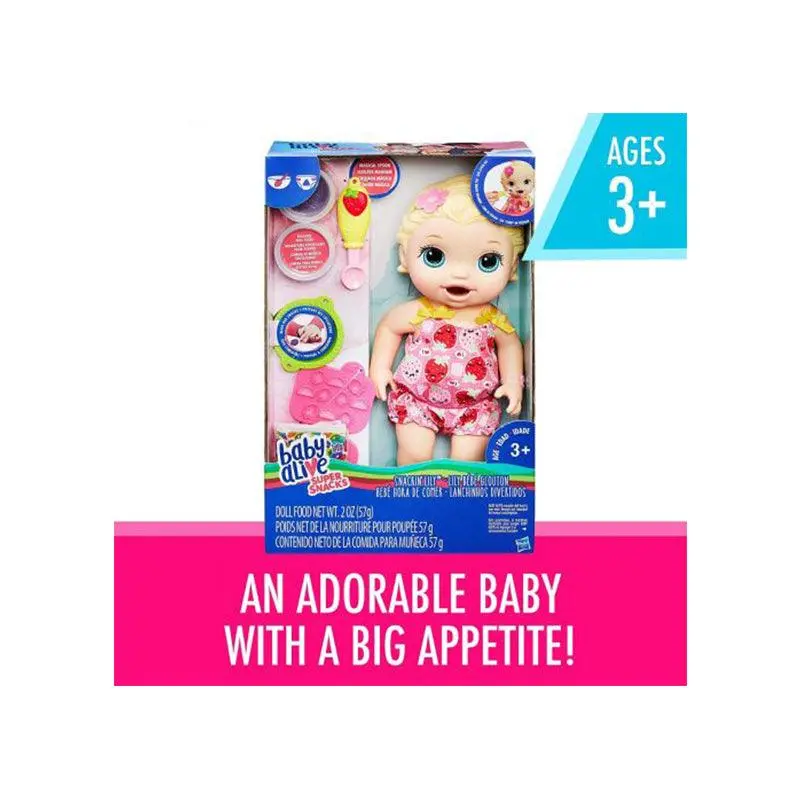 Baby Alive Snackin Lily Blonde Doll 1