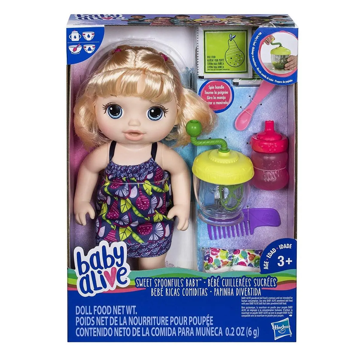 Baby Alive Sweet Spoonful's Blonde Baby Doll Girl 1