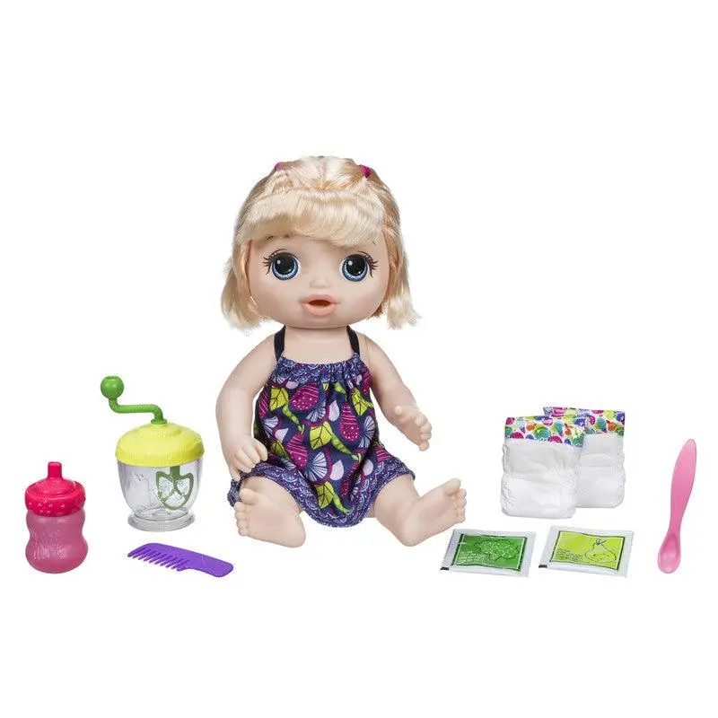 Baby Alive Sweet Spoonfuls Baby Blonde Hair Doll, Powdered Food N Diaper Refill, Toy For Kids 3 Years Old N Up 1