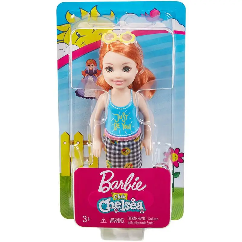 Barbie Chelsea Doll, Redhead W/Just Be You Top 1