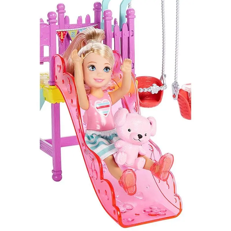 Barbie Club Chelsea Doll And Swingset Playset 1
