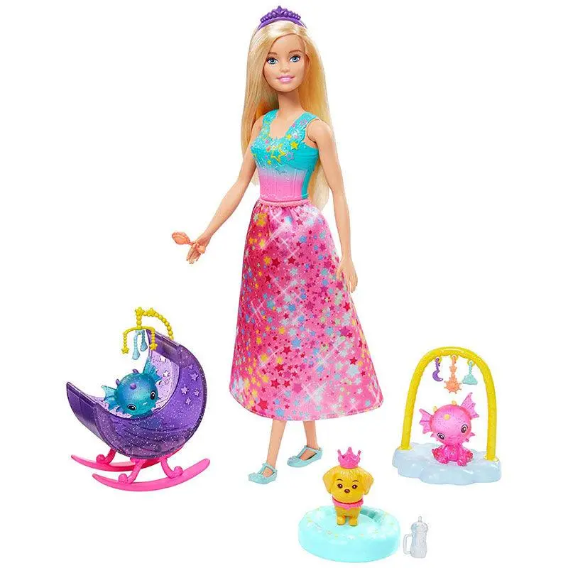 Barbie Dreamtopia Dragon Nursery Playset With Princess Doll And Accessories 1