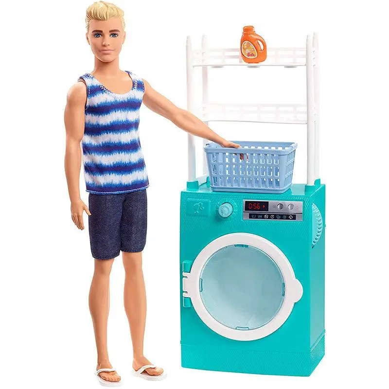 Barbie Ken Doll - With Laundry Playset 1