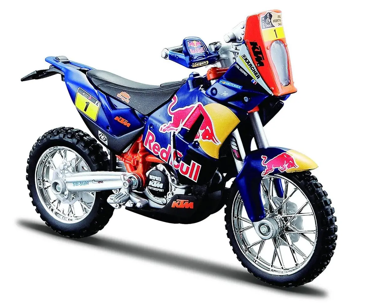 Bburago Die-Cast 1:18 Scale Ktm 450 Dakar Rally Motorcycle (Blue) For Ages 5+ 1