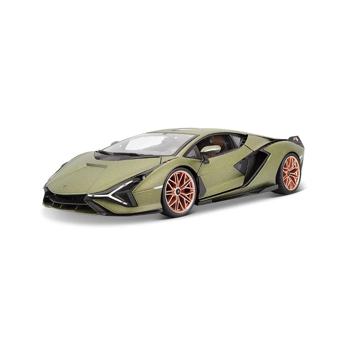 Bburago Die-Cast 1:18 Scale Lamborghini Sian Fkp 37 (Green) For Ages 5+ 1