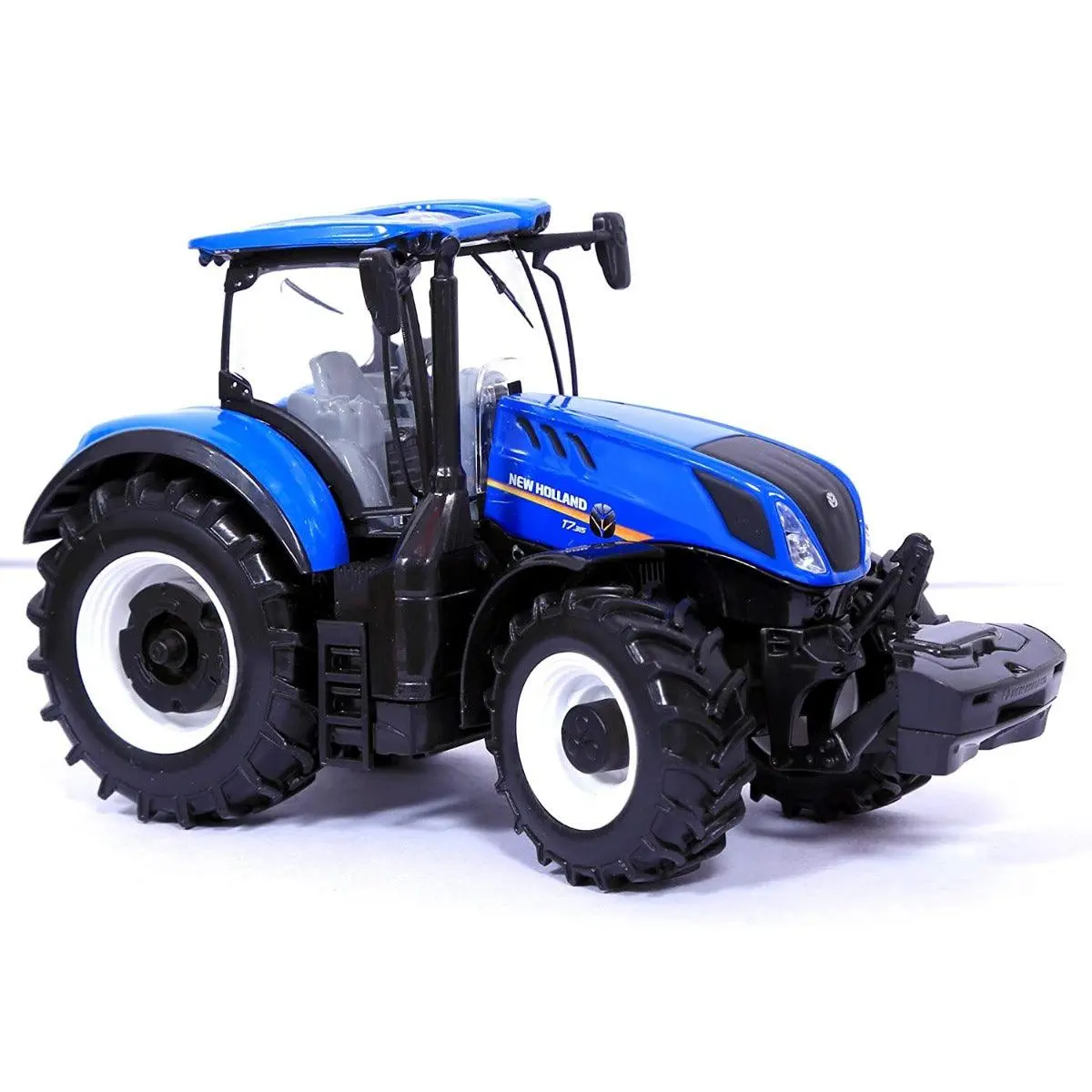 Bburago Metal Diecast Farm Tractor Long Friction New Holland T7 (Blue) For Ages 5+ 1