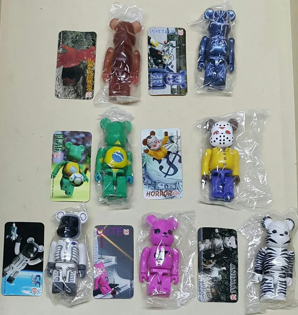 Medicom Be@Rbrick Series 3 Jellybean Pattern Flag Horror Sf Cute Animal Set (Buy-Spk) 1