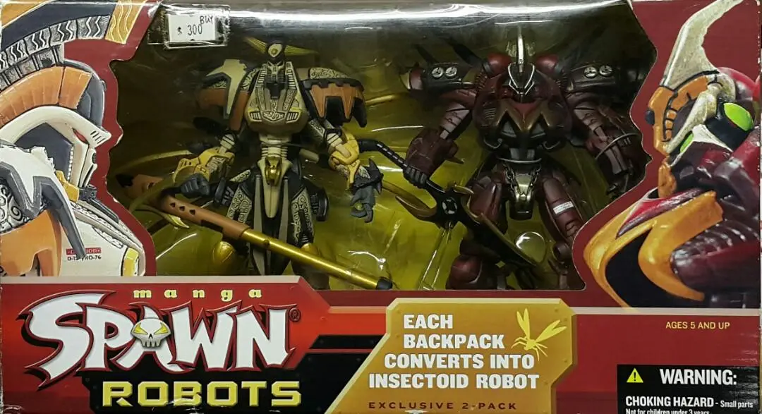 Mcfarlane 99412 再生俠 機械人漫畫 孖裝 Manga Spawn Robots Samurai Warrior Robot Manga Spawn 2-Pack (Buy) L 1