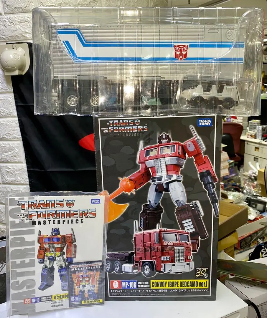 C1009-23 Takara Tomy Transformers Mp-10R Cybertron Commander Convoy (Bape Redcamo Ver.) -全新連貨櫃-冇盒 1