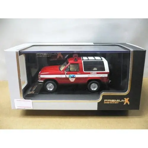Premiumx 1/43 Ford Bronco Ii Fire Department Camden New Jersey 1990 (Prd200) (50058) (Piu104) 1