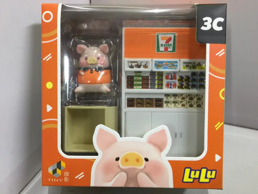 Toyeast Tiny 1/35 3C Lulu 7-Eleven 迷你精品櫃組合 X 補貨員lulu豬 Ats35015 00079 (C1120-49) 1