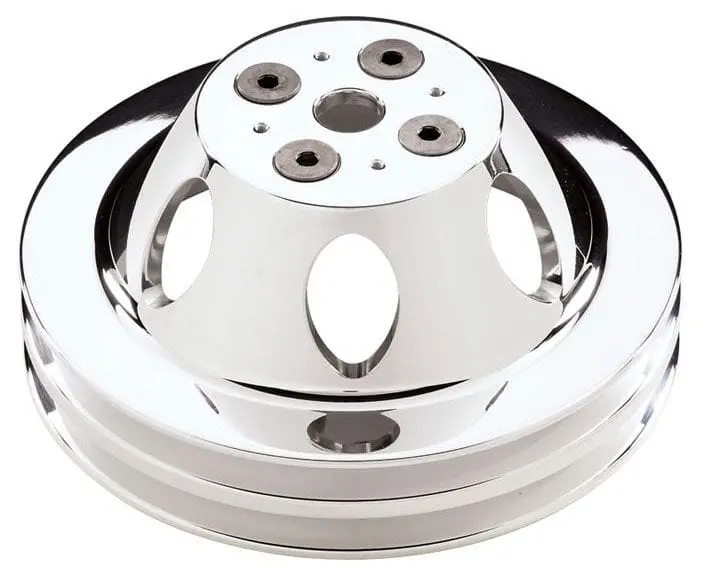 Polished Aluminum Water Pump Pulley For Bs80220 Applications 1