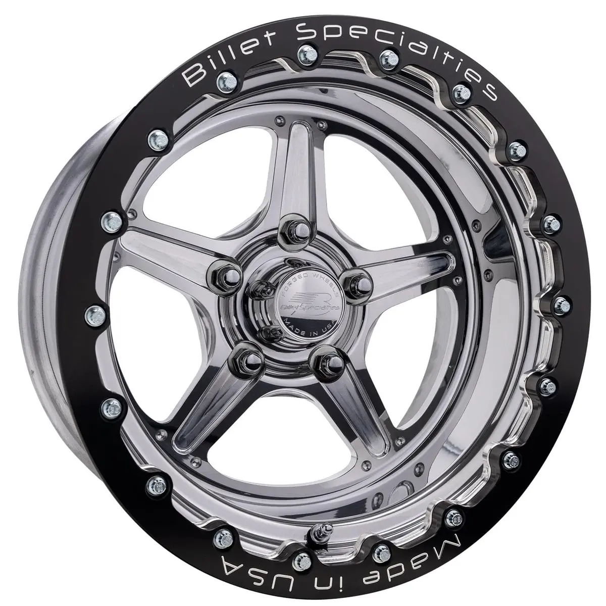 Billet Specialties Rsb23512L6145 Street Lite Beadlock Wheel – Polished Single-Beadlock 15X7 Alloy Rim With Custom Fitment 1