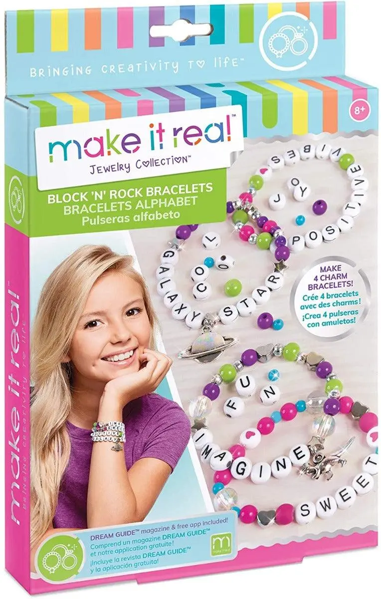 Make It Real Block & Rock Charm Bracelets Multicolor 1
