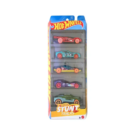 Hot Wheels 5 Car Gift Pack - Hw Stunt Track Wave 1 Pack Of 5 For Kids & Collectors 1
