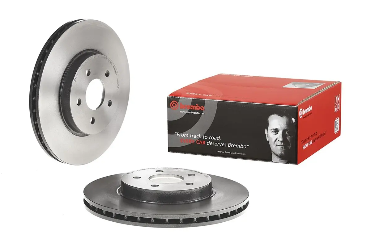 Brembo 09.8665.11 Uv-Coated Premium Brake Rotors – Direct Replacement 1