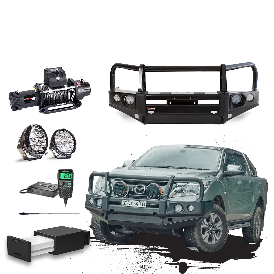 Bt50 Touring Pack Suits: Bt50 10/2011 - 07/2020 - Elite Bullbar, Winch, Lights, Uhf + Free Fridge 1