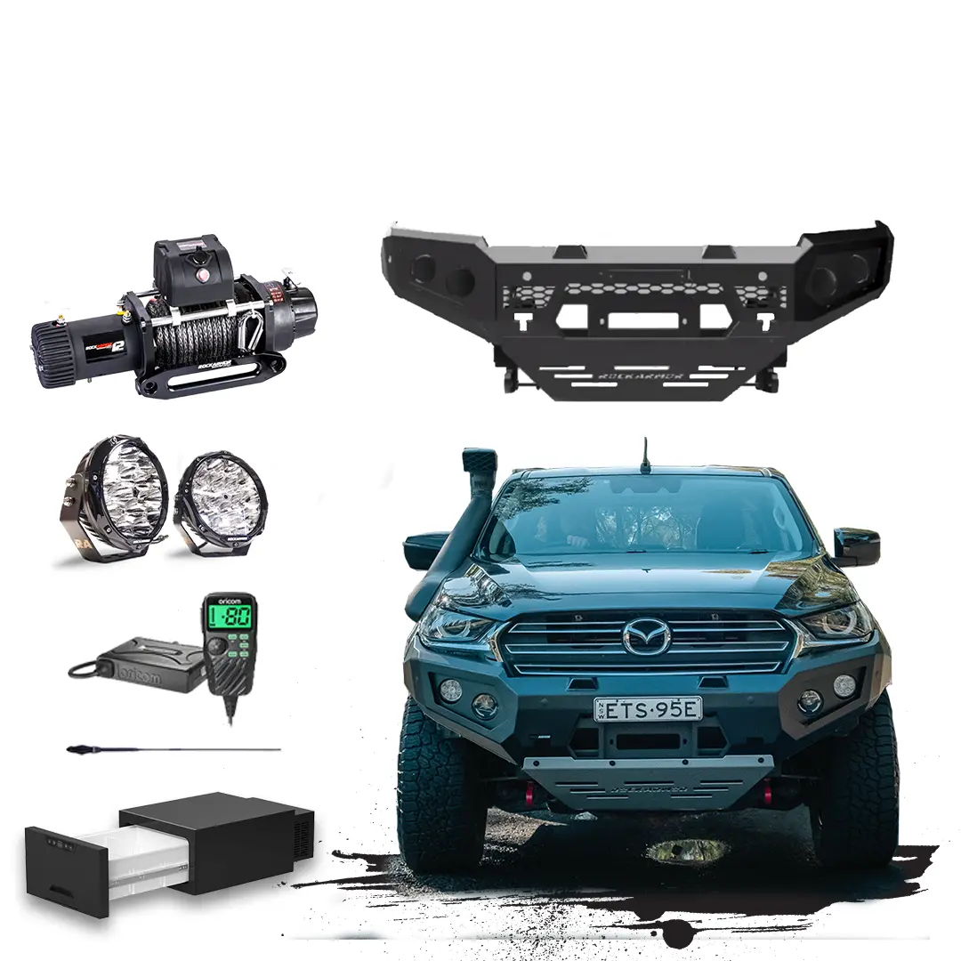 Bt50 Touring Pack Suits: 08/2020 - 02/2025 Bt50 - Gt Bumper, Winch, Lights, Uhf + Free Fridge 1
