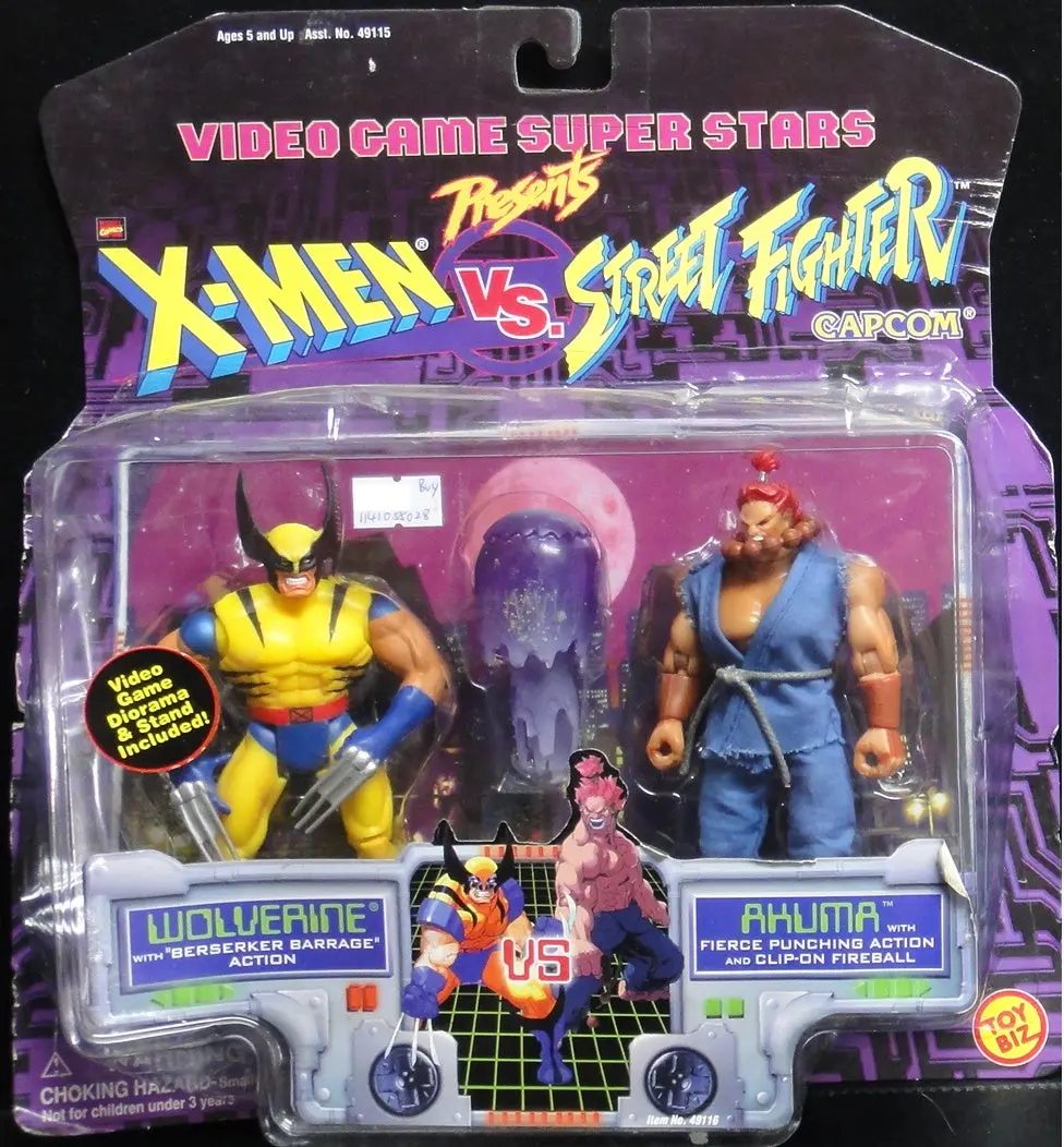 Toy Biz 狼人 豪鬼 Video Game Super Stars Presents X-Men Vs Street Fighter  Wolverine Vs Akuma 49116 (Buy) 1141055028 1