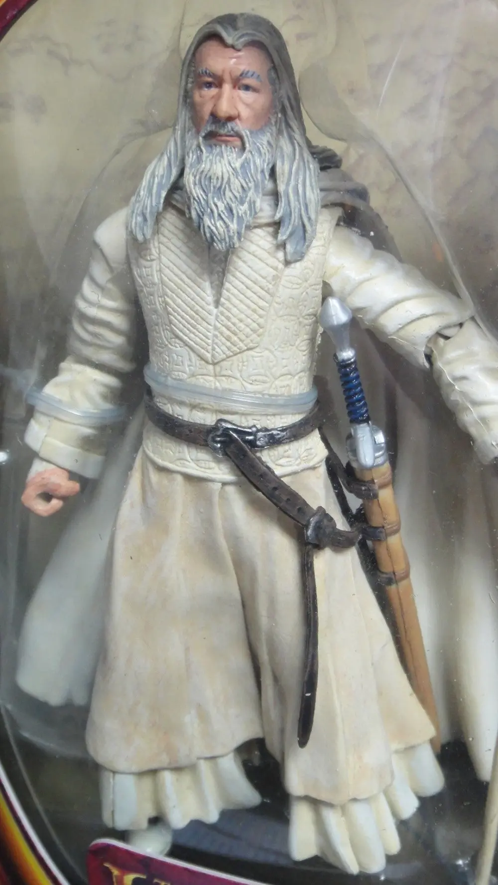 Toy Biz 魔戒首部曲 魔戒現身 白袍甘道夫 伊恩麥基倫 The Lord Of The Rings The Fellowship Of The Ring Gandalf The White With Staff-Extending Action Ian Mckellen (Lotr-81154) B5641555 2