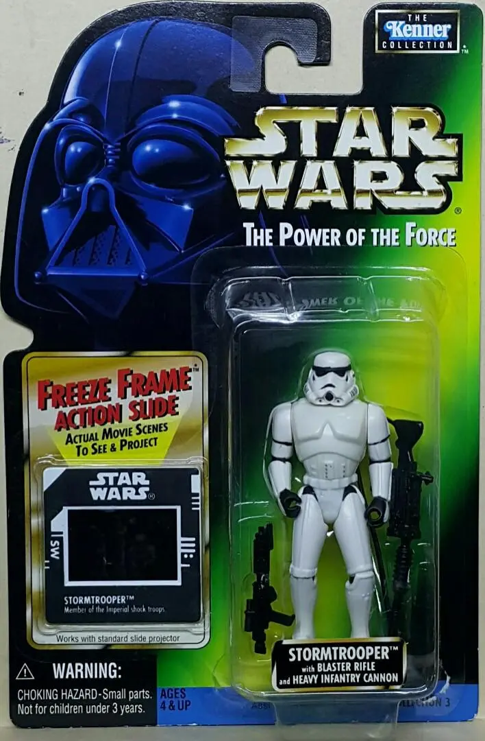 Kenner 69803 星球大戰 帝國風暴兵 Star Wars The Power Of The Force Collection 3 Stormtrooper With Blaster Rifle & Heavy Infantry Cannon (Buy-Spk) 存 1