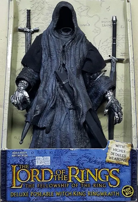 Toy Biz 81353 魔戒首部曲 魔戒現身 戒靈 The Lord Of The Rings The Fellowship Of The Ring Deluxe Poseable Witch-King Ringwraith With Highly Detailed Weapons (Lotr) L 店/Sa 1