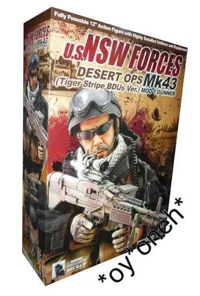 1/6 Hot Toys Nsw Force Mk43 Mod 1 Gunner(金沙虎版)(Desert Tiger)  (Piu/F116-1229) 12吋公仔 B10302087 1