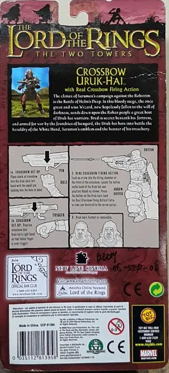 Toy Biz 81395 魔戒二部曲 雙城奇謀 強獸人 The Lord Of The Rings The Two Towers Crossbow Uruk-Hai With Real-Crossbow Firing Action (Lotr) 2