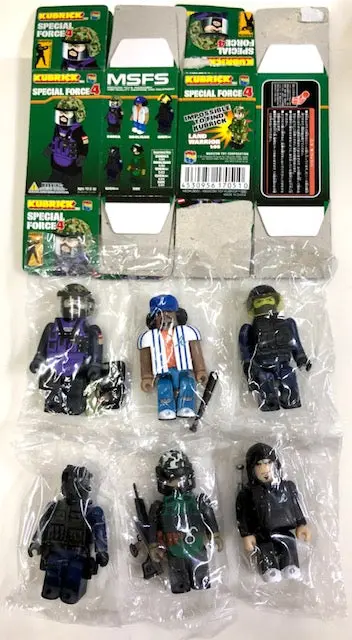 Medicom 100% Kubrick Special Force 4 特種部隊 Set Of 6 (Buy-17051-Spk) 1