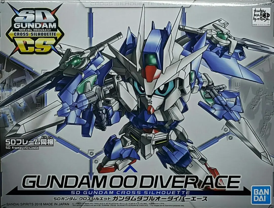 Hold****Bandai 55343  Sdcs高達 06 高達創戰潛行者 高達00潛行者ace Sd骨架 拼裝模型 Sdcs Gundam Cross Silhouette 06 Gundam Build Divers Gundam 00 Diver Ace Sd Frame Model Kit (Epc-2516-14) L 1