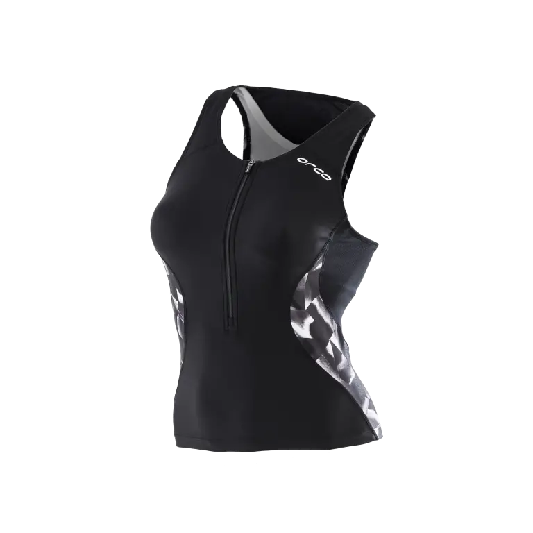 Womens Core Support Singlet Bk-Wh 1