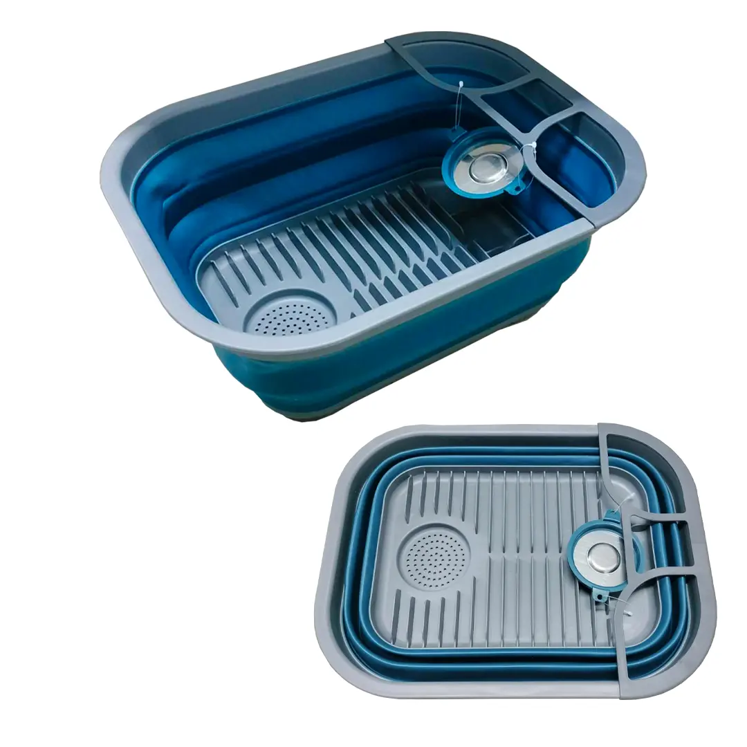 Collapsible Sink / Drying Rack - Blue 1