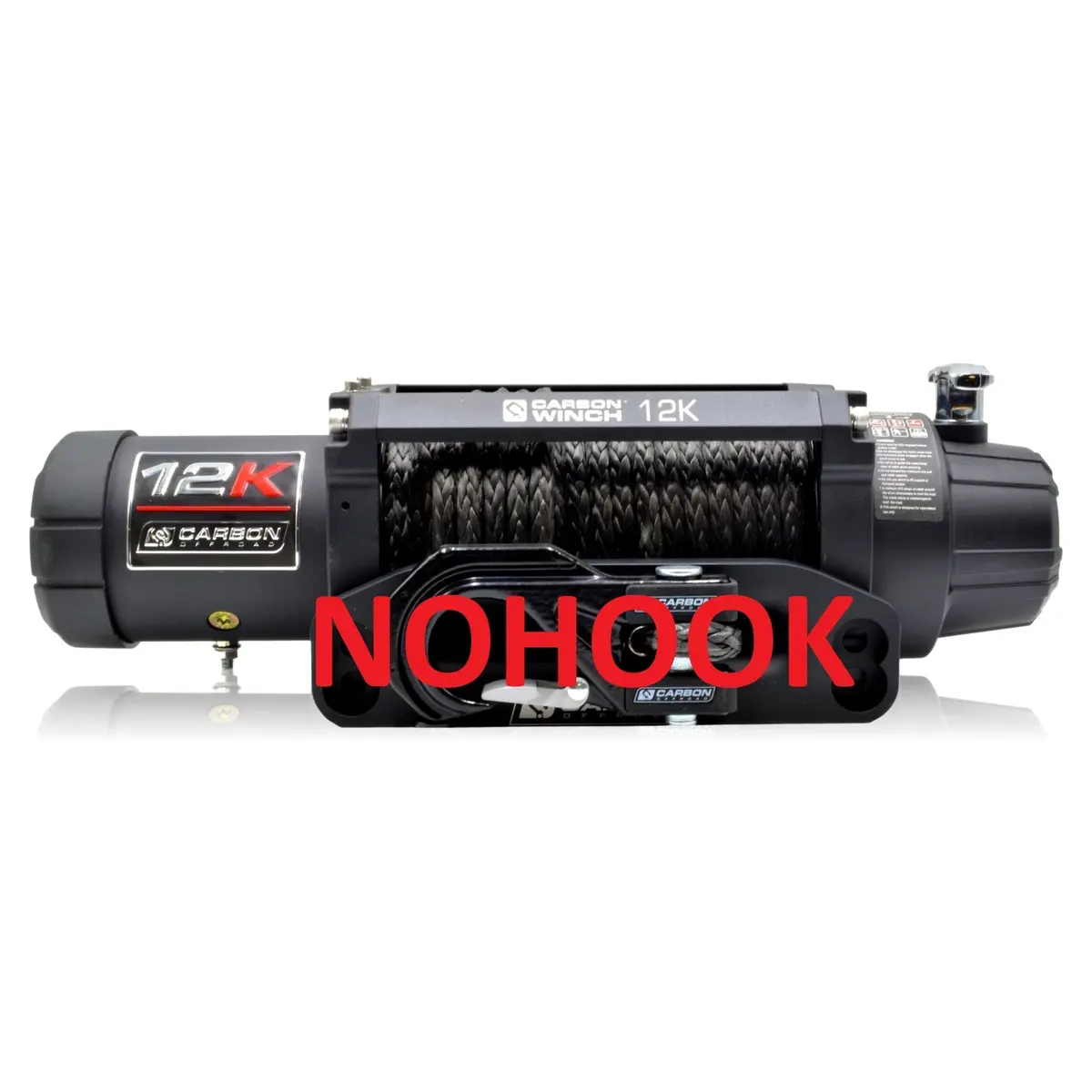 Carbon 12K - 12000Lb Winch V3 - Byo Hook 1