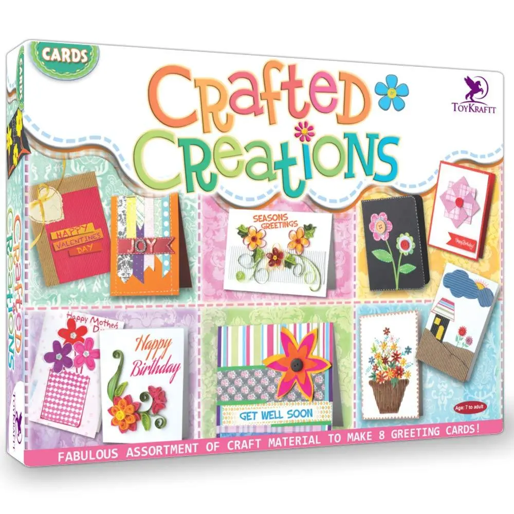 Toykraft Cards Crafted Creations - Card Making Activity Kit For Kids 1