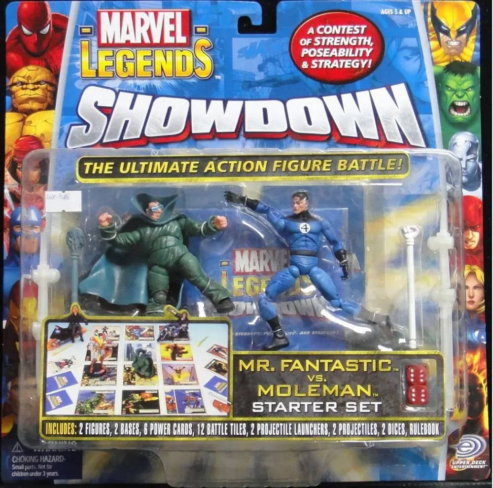 Toy Biz Marvel Legends Showdown The Ultimate Action Figure Battle Mr. Fantastic Vs Moleman Starter Set (Lotr-72856) 1