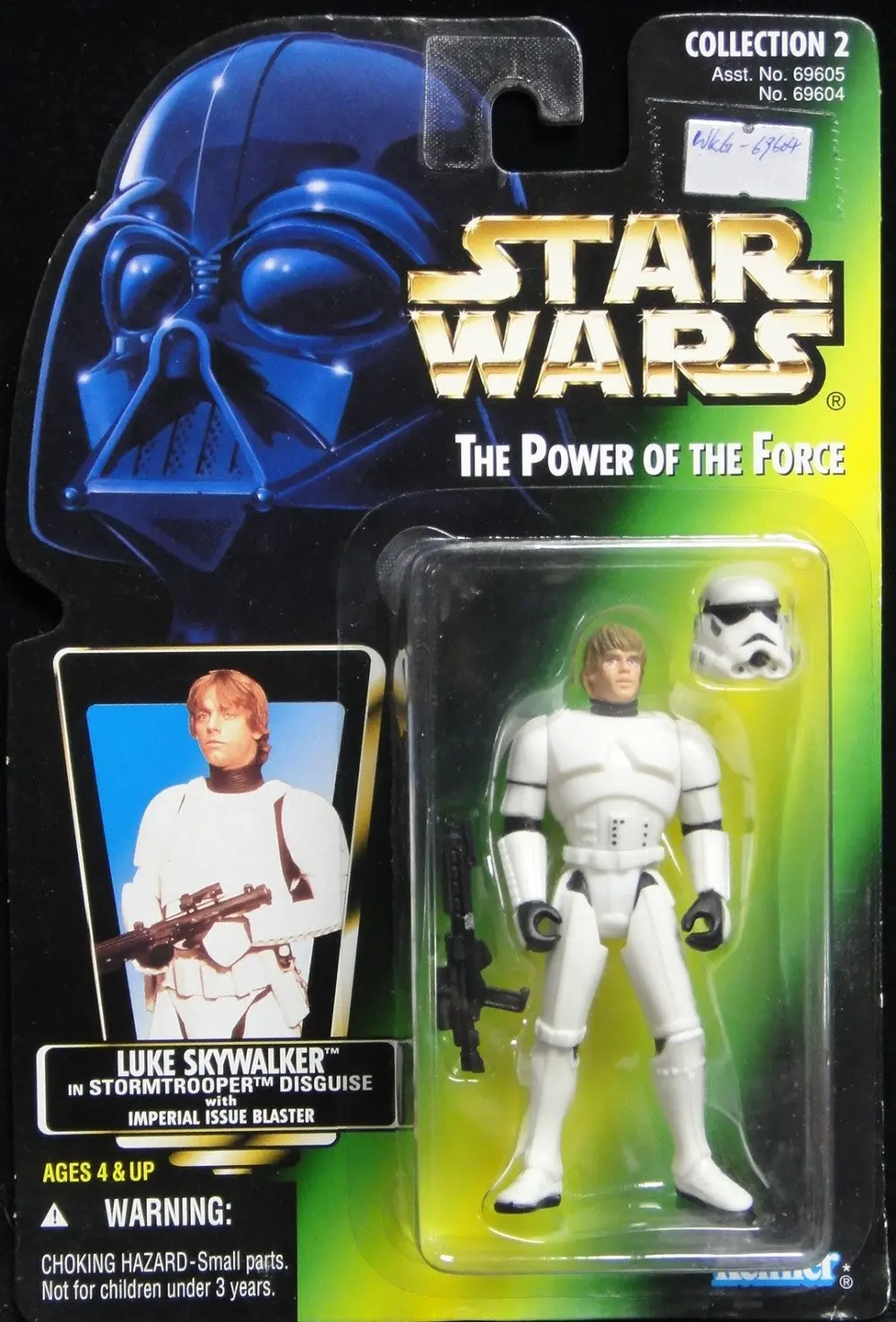 Kenner 星球大戰 Star Wars Power Of The Force Luke Skywalker In Stormtrooper Disguise With Imperial Issue Blaster (Wkg-69604) 1