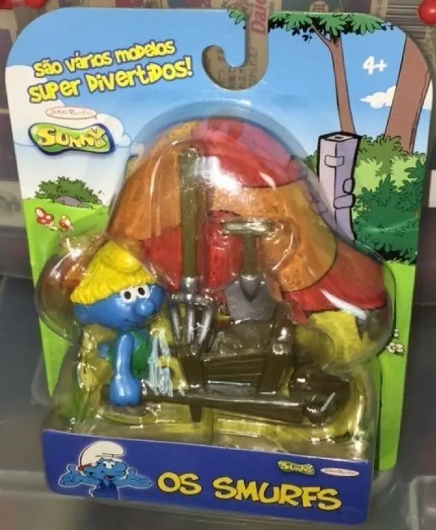 Jakks Pacific 93205 Sunny Super Divertidos The Smurfs 藍精靈 Os Smurfs Mini Figure 1