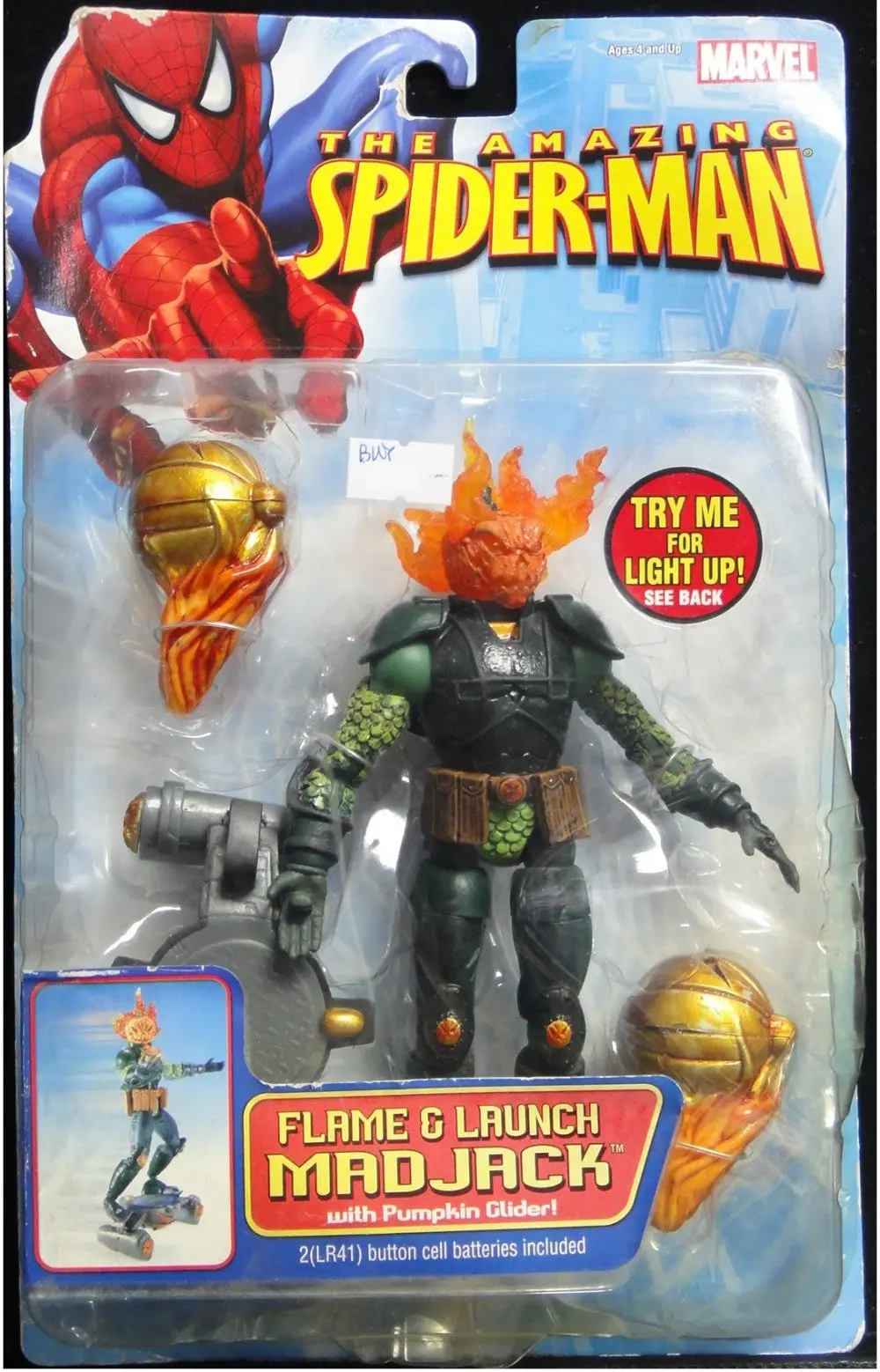Toy Biz 蜘蛛俠 Amazing Spider-Man Flame And Launch Mad Jack Woth Pumpkin Clider 72729 (Buy) 1