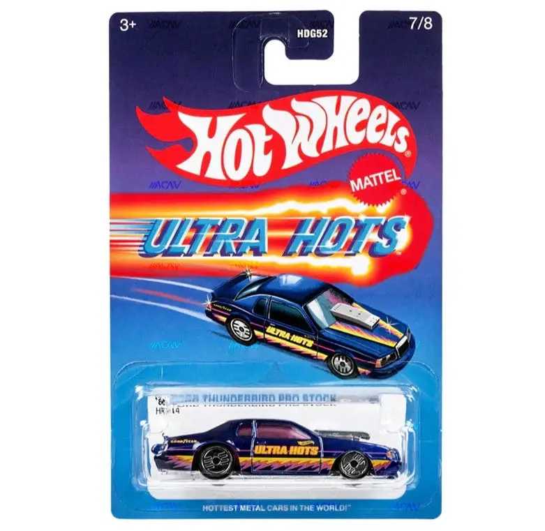 Hot Wheels Ultra Hots Retro 2024 Edition 1:64 Scale 86 Ford Thunderbird Pro Die-Cast Vehicles With Full Front & Rear Decoration Vum Parts For Ages 3+ 1