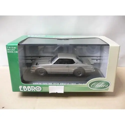 Ebbro 1/43 Nissan Skyline Gt-R Kpgcio 1971 Silver (43581) (Piu) 1