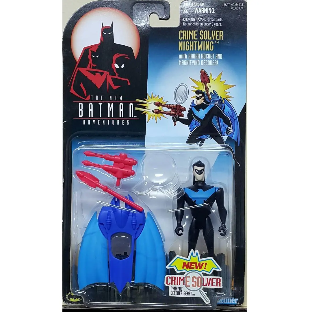 Kenner 63939 蝙蝠俠新冒險 夜翼 The New Batman Adventures Crime Solver Nightwing W/ Radar Rocket & Magnifying Decoder (Buy-Spk) 倉1121 1