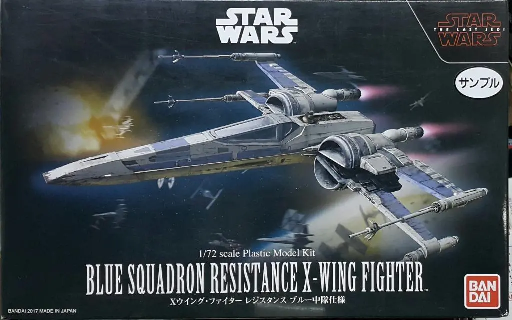 Bandai 23296 1/72 Star Wars The Last Jedi Blue Squadron Resistance X-Wing Fighter Plastic Model Kit 星球大戰 最後絕地武士 反抗軍 藍色中隊 X翼戰機 模型 (Epc-1465-37) 1