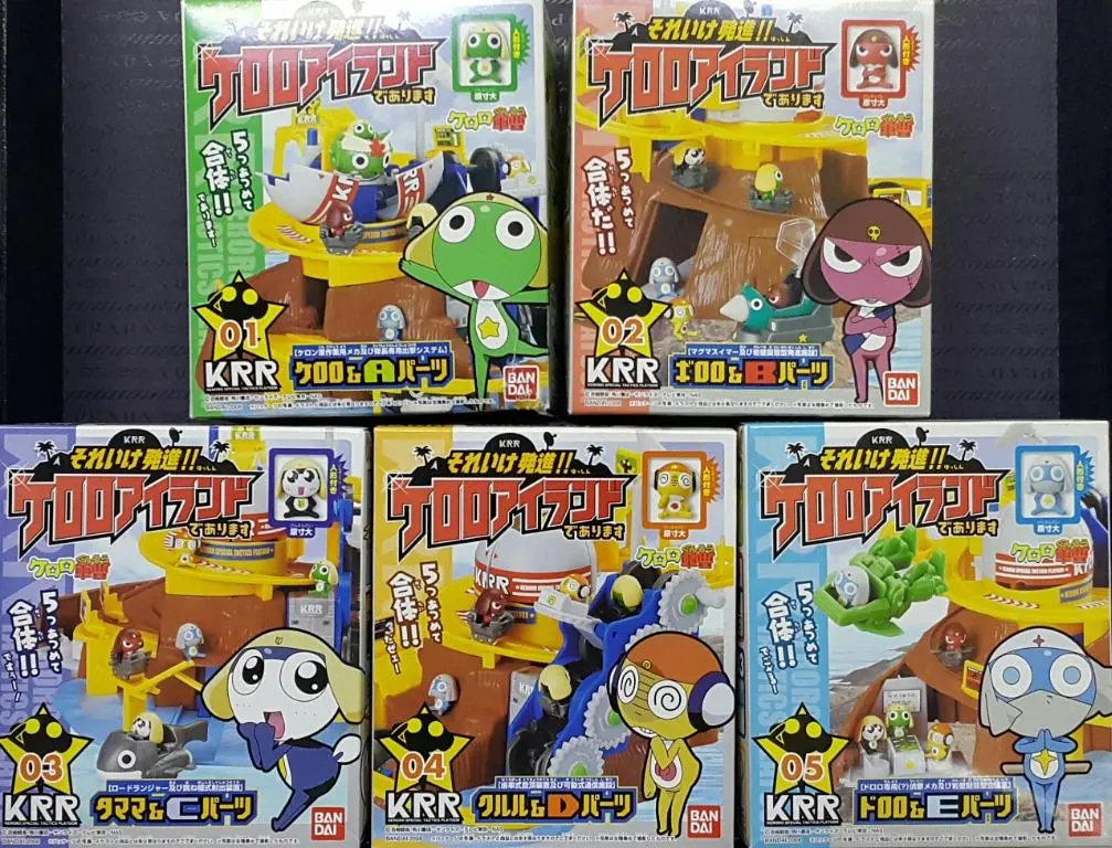 Bandai 50652 Keroro軍曹 全員發進 Krr島 盒蛋套裝 Keroro Gunso Sore Ike Hasshin Keroro Island Keroro Giroro Tamama Kururu Dororo Set (Buy-Mc) 存 1