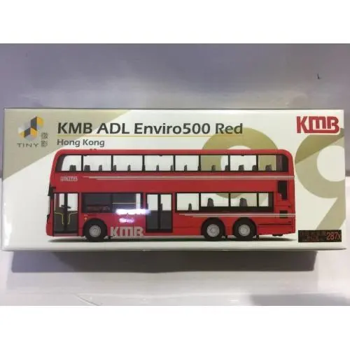 Toyeast Tiny City 99 Die-Cast Model Car Kmb Adl Enviro 500 Red Bus Kmb2018060 13910 (Piu/P158-51) 1