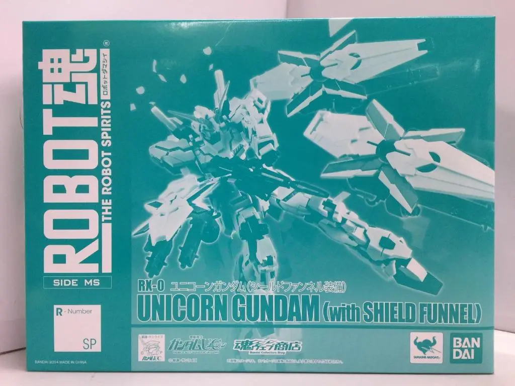 Bandai Robot 魂限 Sp Rx-0 Unicorn Gundam With Shield Funnel (87763) (C1093-351) 1