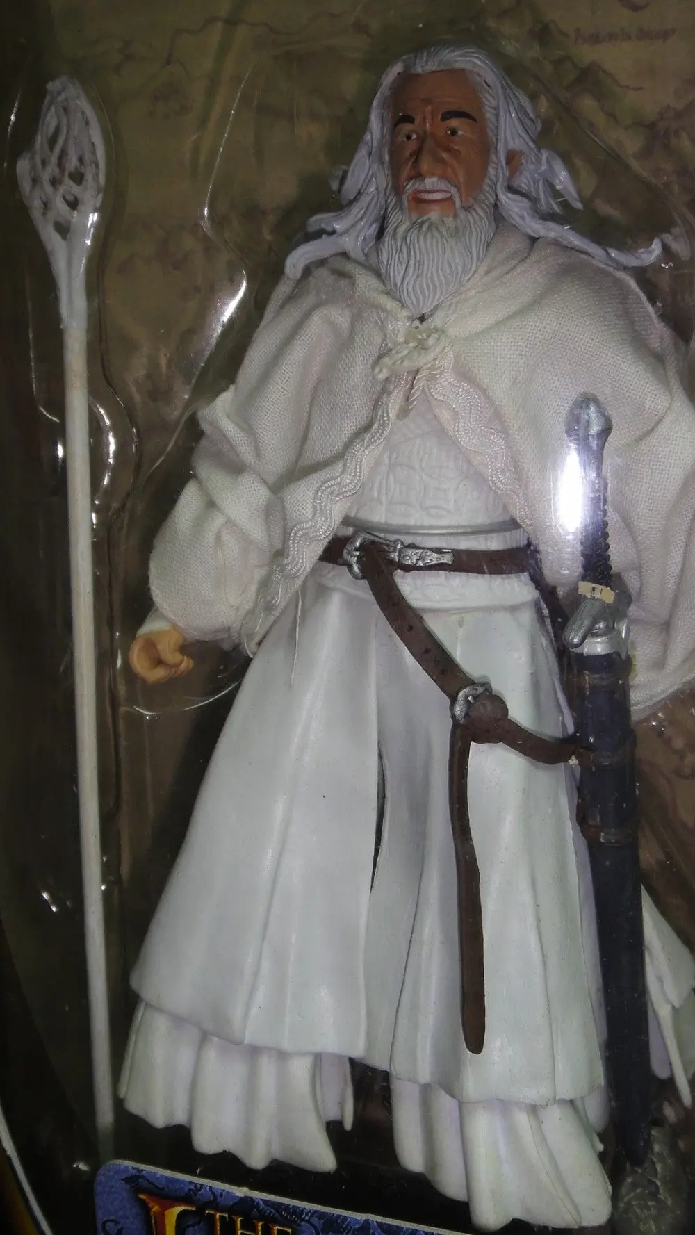 Toy Biz 魔戒三部曲 王者再臨 白袍甘道夫 伊恩麥基倫 The Lord Of The Rings The Return Of The King Gandalf The White With Cloth Cae And Sword-Slashing Action Ian Murray Mckellen (Lotr-81315) B28125080 2